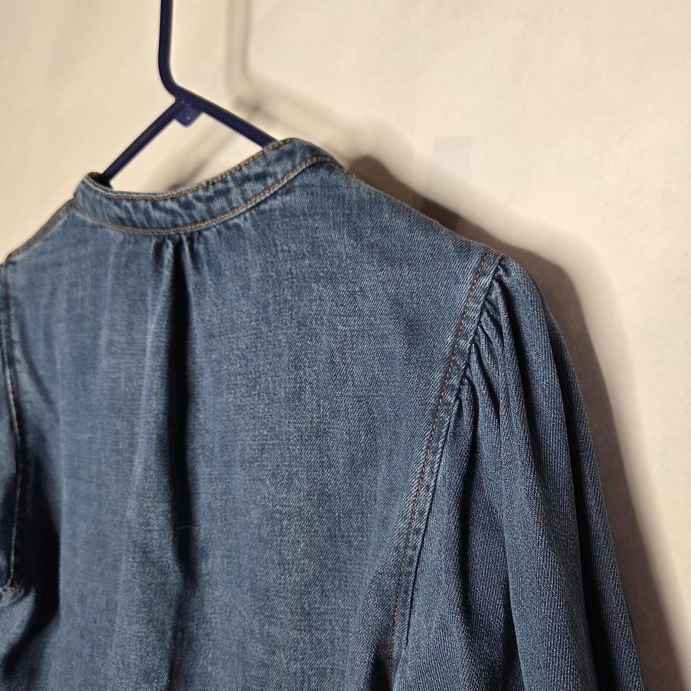 Velvet Heart Denim Blue Blouse - Picture 7 of 10